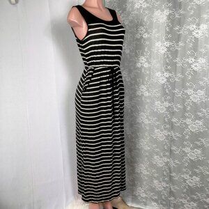 Expresso striped maxi dress sleeveless size M